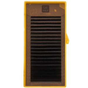 Ресницы Dark chocolate Le Maitre "Bronze" микс (20 линий)