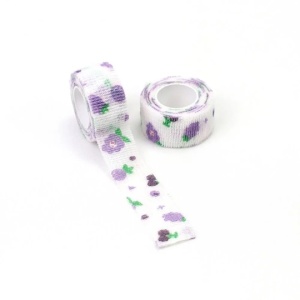 Бинт бандажный эластичный, рисунок Фиалка