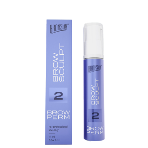 Состав #2 для долговременной укладки BROW SCULPT BRONSUN, 10 мл