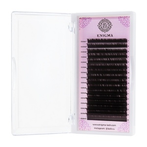 Ресницы Enigma цвет "Мокка" одна длина (16 линий)