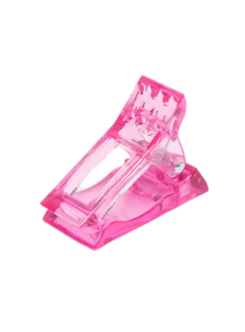 Зажим фиксирующий пластиковый розовый