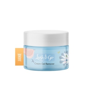 Крем-гель ремувер для снятия наращенных ресниц Lash&Go "Jane" цветной, 13 г