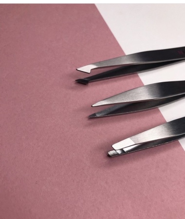 Пинцет Nikk Mole Острый (Серебро)