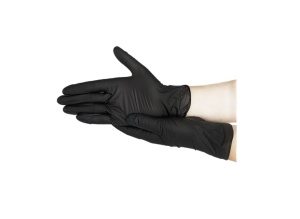 Перчатки медицинские смотровые нитриловые Ecolat (черный), L №50/500 (упаковка 100шт/50пар)