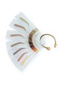 Цветовая бровная палитра свотчей Contur