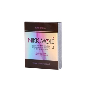 Кератиновая краска САШЕ (2мл) + окислитель Nikk Mole