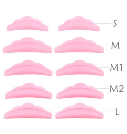 Валики для ламинирования ресниц NOVEL SOFTY Pads 5 размеров