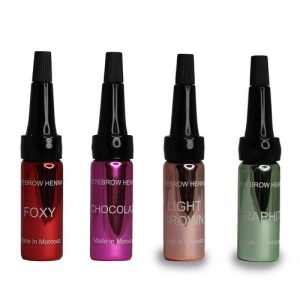 Хна для бровей Набор LIGHT из 4-х оттенков EkkoBeauty 