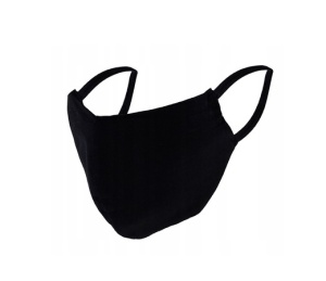 Маска многоразовая двухслойная (Черная)