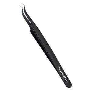Пинцет Мини-L изогнутый 90° ENIGMA (Black с ручной заточкой extra-sharp)