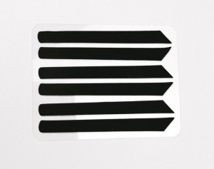 Черные компенсаторы для ламинирования ресниц (6шт) в упаковке Novel