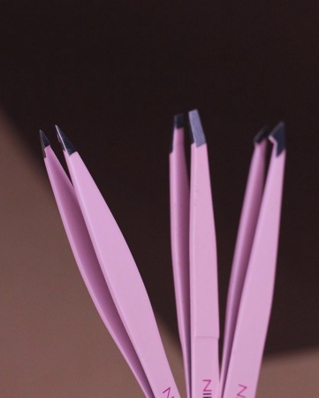 Пинцет Nikk Mole Классический (Розовый)