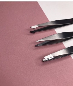 Пинцет Nikk Mole Острый (Серебро)