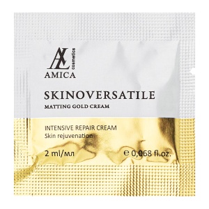 Универсальный матирующий крем для лица с золотом Matting Gold Cream Skinoversatile Саше